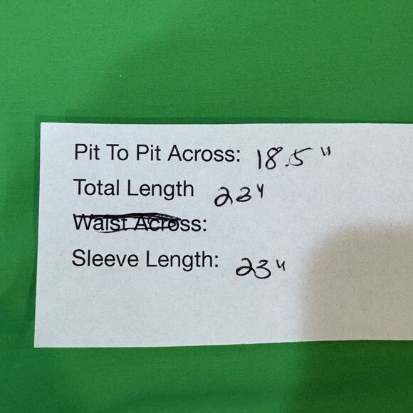 Louisa Ballou Shirt Womens XL Green Long Sleeve Stretch Pullover Recycled USA - Picture 6 of 6